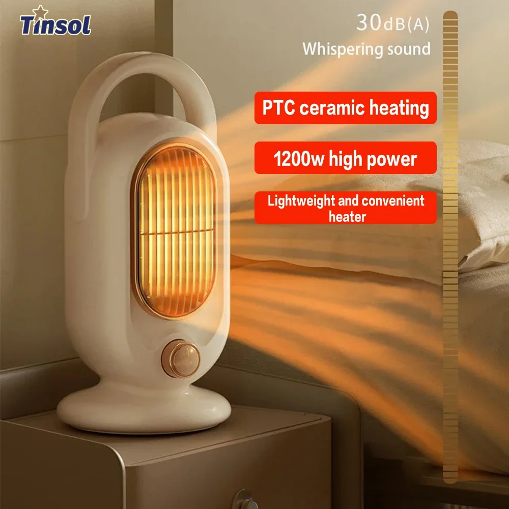 Tinsol Portable electric heater 1200w fast heating warmer fall and winter home office mini heater home appliance warmer