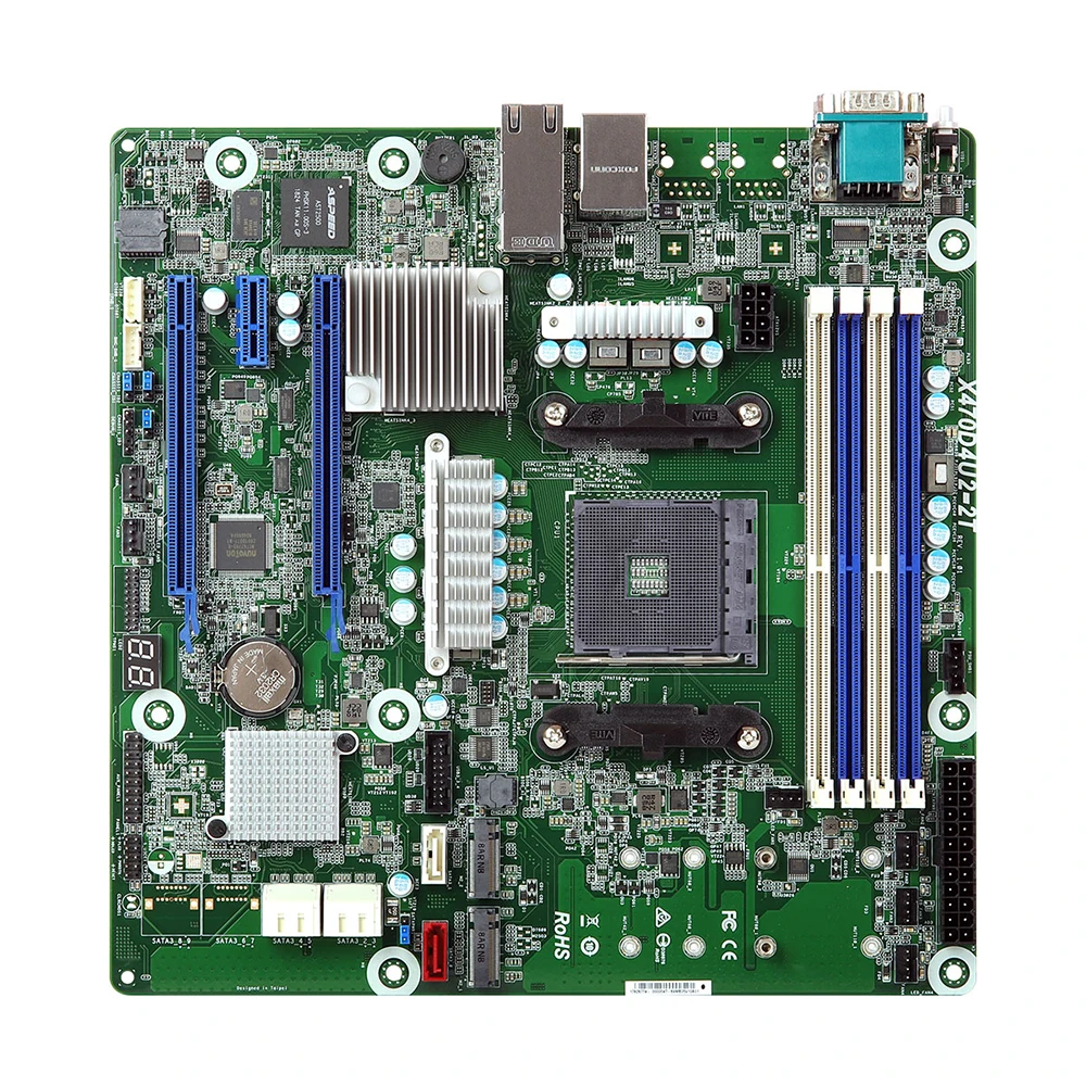 X470D4U2-2T Server Motherboard For ASRock Rack AM4 PGA1331 IPMI DDR4 Support Ryzen2/3 High Quality