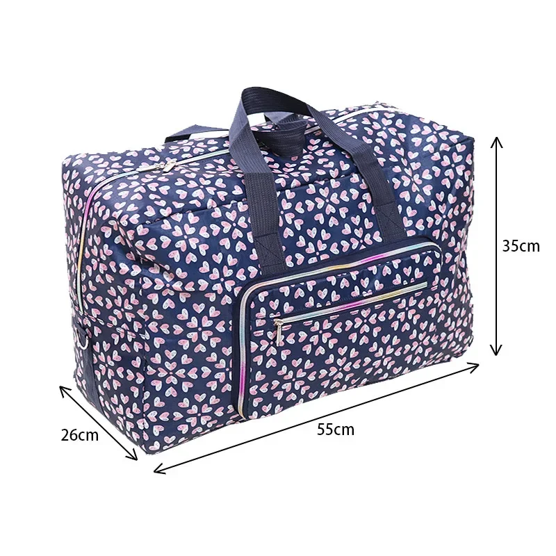 Foldable Clothes Storage Bag Weekend Pouch Wardrobe Closet Organizer Travel Tidy Suitcase Duffle Handbag Household Accessories