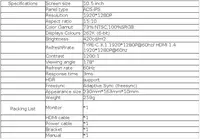 10.5 inch Portable Monitor 1280P 100%SRGB 420cd/m2 With dual speakers Mini HDMI interface For Laptop PC PS4 Game Console