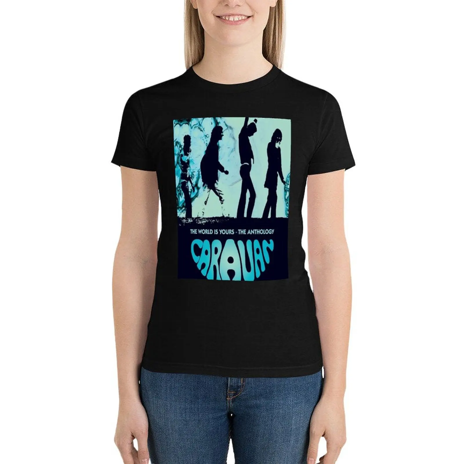 

Caravan band T-Shirt plus size tops graphics t-shirts for Women pack