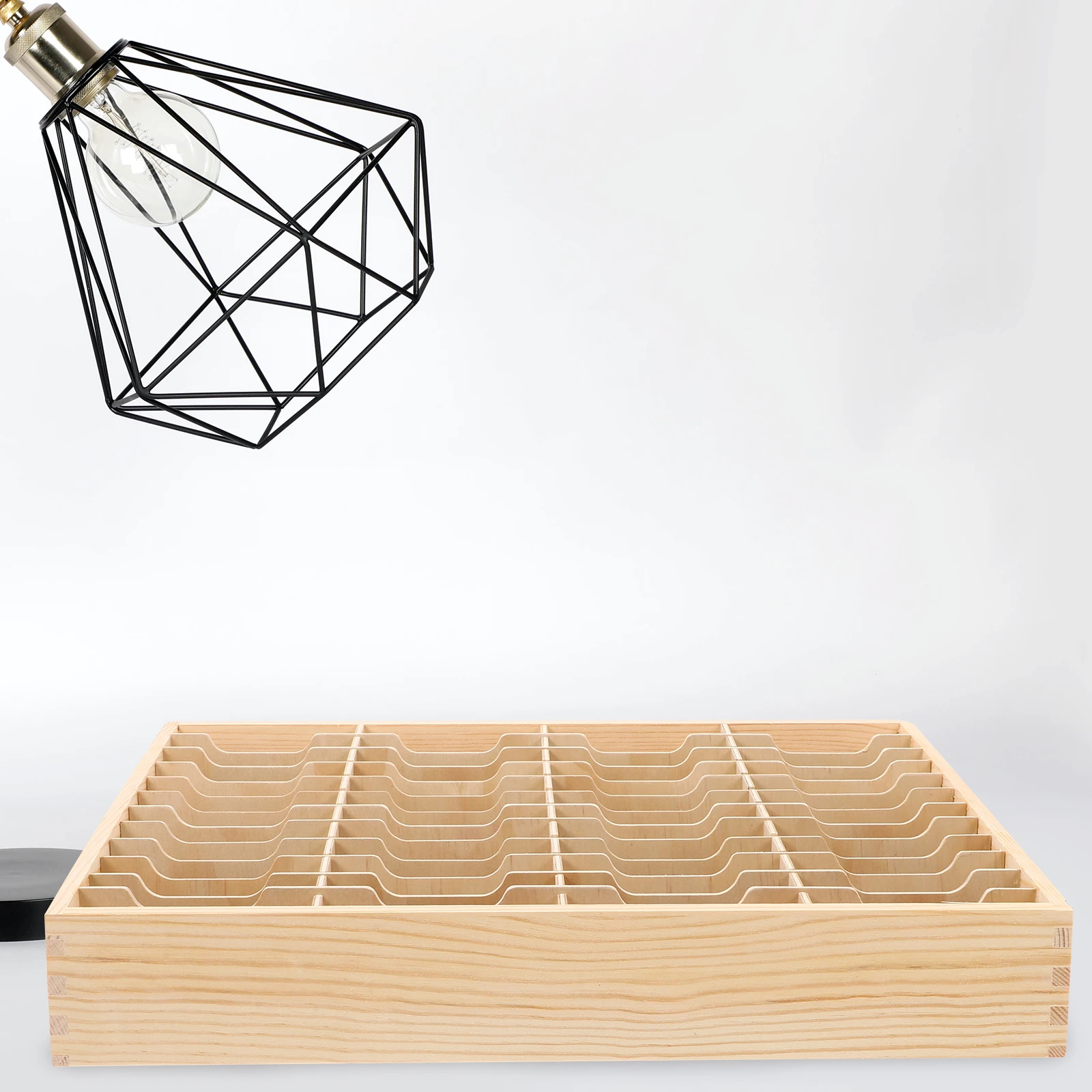 

Large Mobile Phone Management Rack Phones Desktop Organizer Temporary Storage Holder Wooden Cell Stand