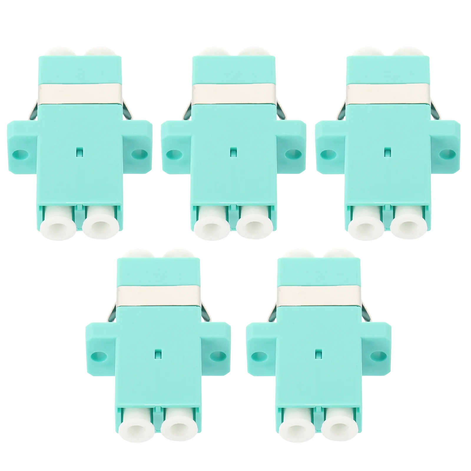 

5 PCS Optic Fiber Adapter Lc to Coupler Connector Liquid Crystal Adaptor Connectors Couplers