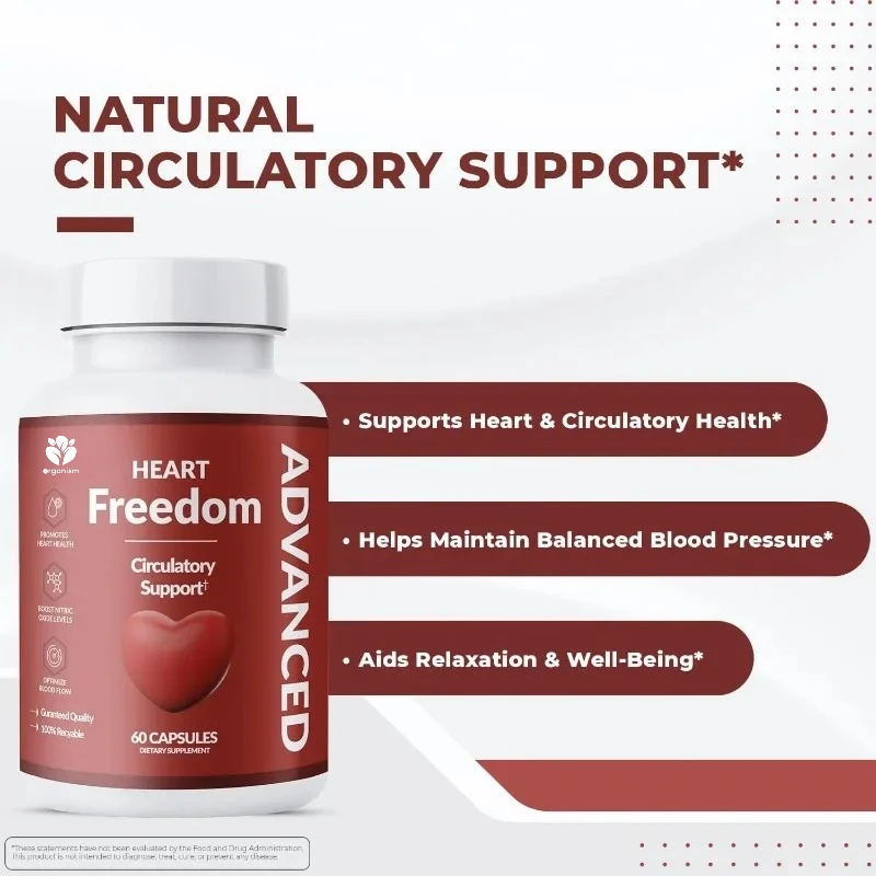 Plant based supplements containing garlic, hibiscus, and hawthorn berries | Non GMO, natural ingredients | 60 capsules