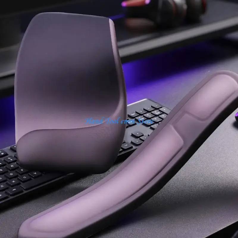 H37F Gaming Mouse Pad Wrist Cushion Bracer Hand Gamer Large Mouse Mat Ergonomic Wrist
