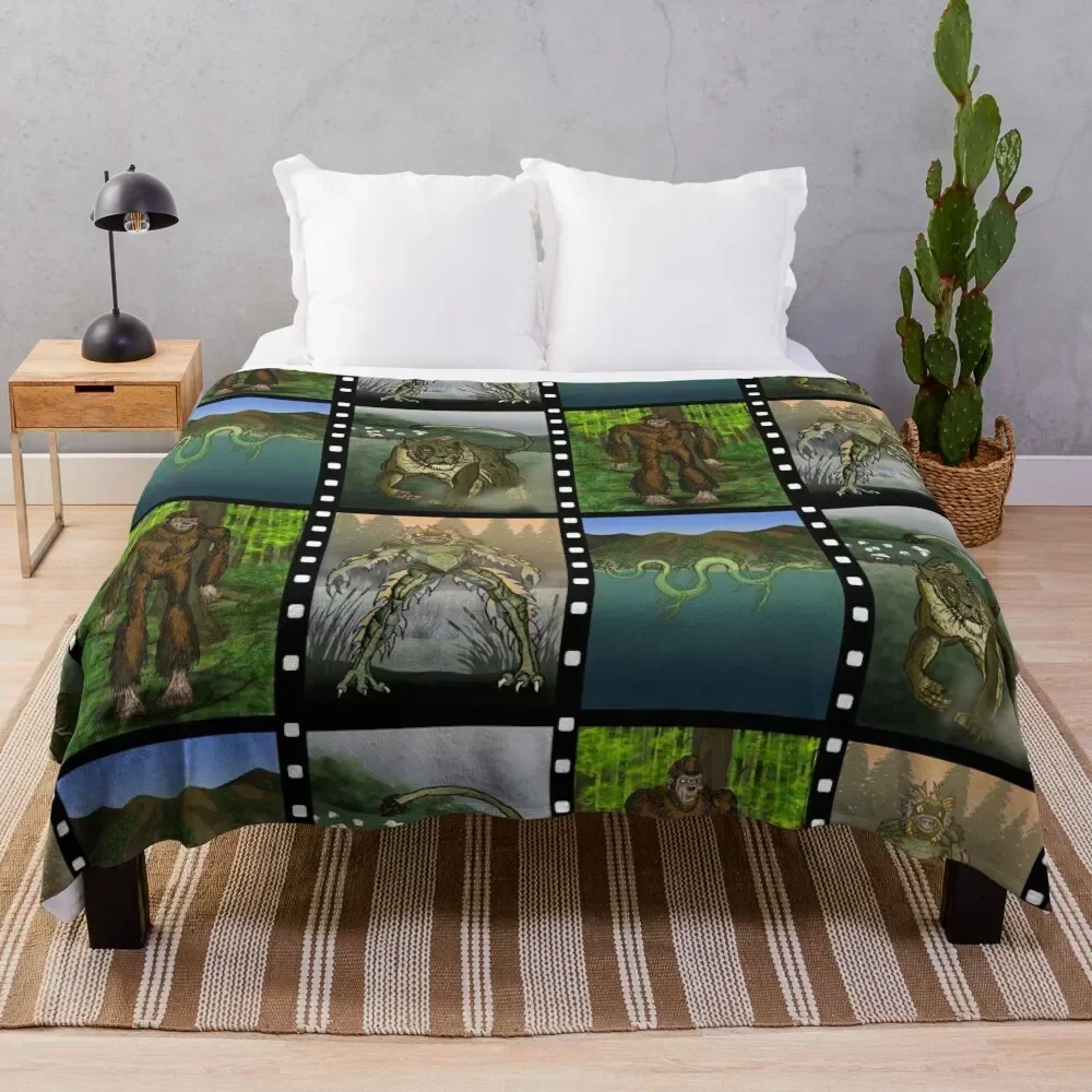 

Cryptozoology, Cryptids and Forteana series 1 Throw Blanket Breathable Lightweight Blanket for Adults Kids