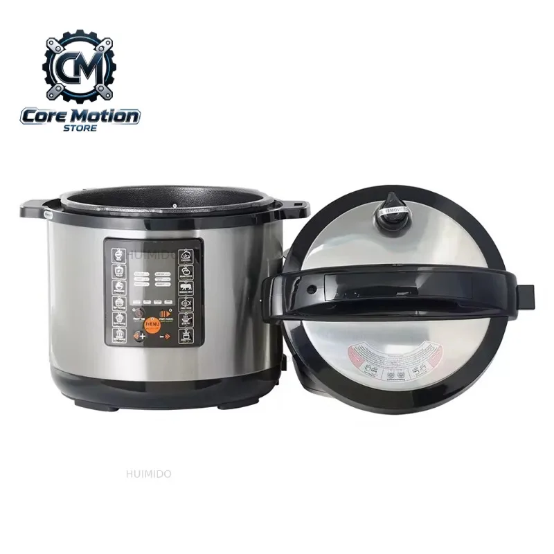 Household Multifunction 6L Stainless Steel Pressure Cooker Suitable 5 People Use Electric High Pressure Pot