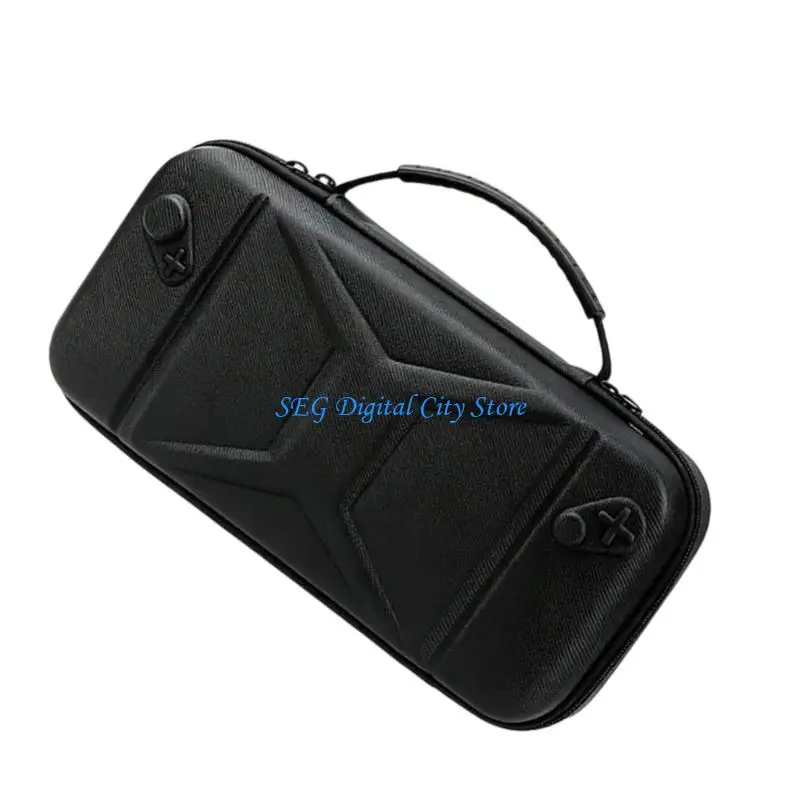 U75B Top Handle Carry Case Handheld Gaming Gear, Rigid Shell Storage with Wide Opening for Commute Use, Room Placement, and