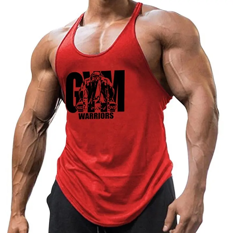 

Gym Strong Muscleman Sports Tank Top Daily Fitness Loose Breathable Sleeveless Summer Outdoor Running Training Quick Drying Tees