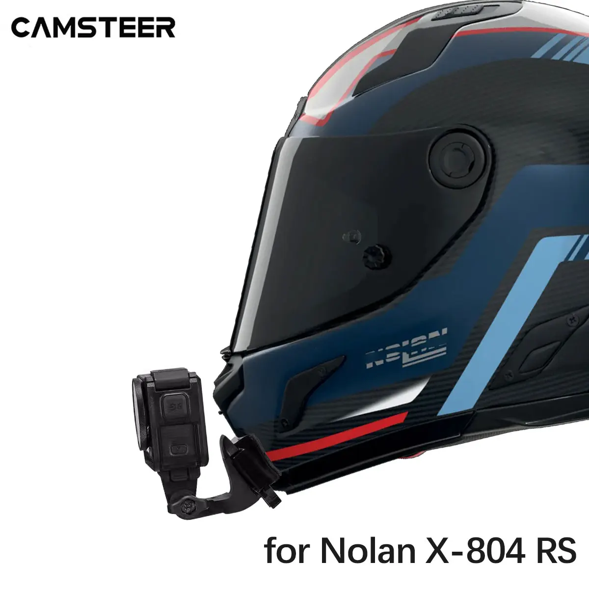 Chin Mount for Nolan X-804 RS Helmet Fits GoPro Hero 13 12 11 10 9 Insta360 Ace Pro2 Go3 Go3s DJI Action 6 5Pro 4 Nano Cameras