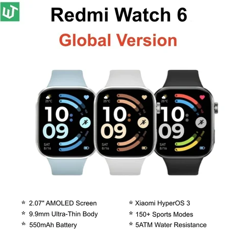 Xiaomi Redmi Watch 6 смарт часы AMOLED дисплей 2.07 дюйма