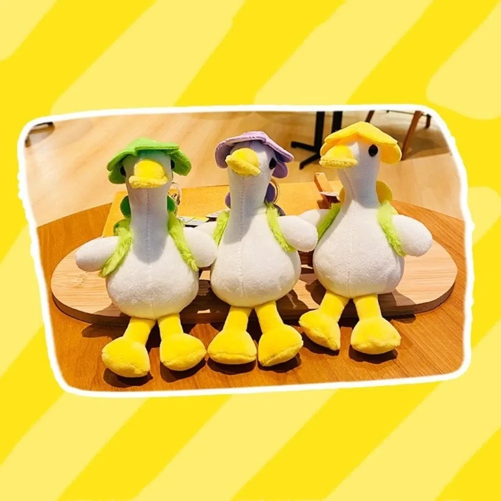 Car Key Ring Plush Doll Cartoon Duck Pendant Cartoon Funny Duck Plush Keychain Cute Creative Stuffed Plush Toys Key Ring Kids