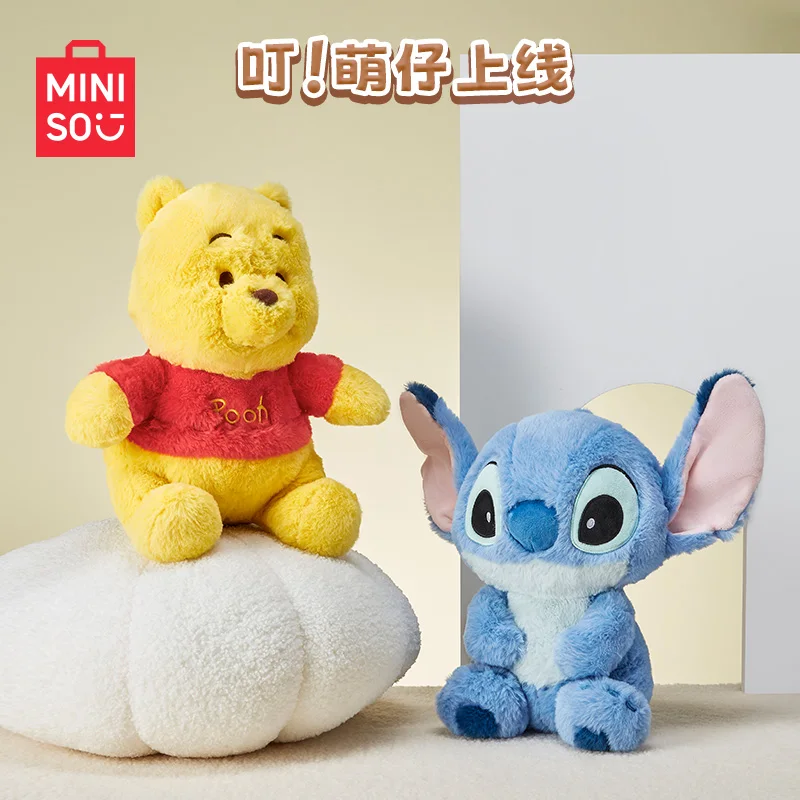 

MINISO Kawaii Stitch сидячая серия 40 см фотостудия Disney девочка сердца милые прятки серия куклы игрушки девушки подарки