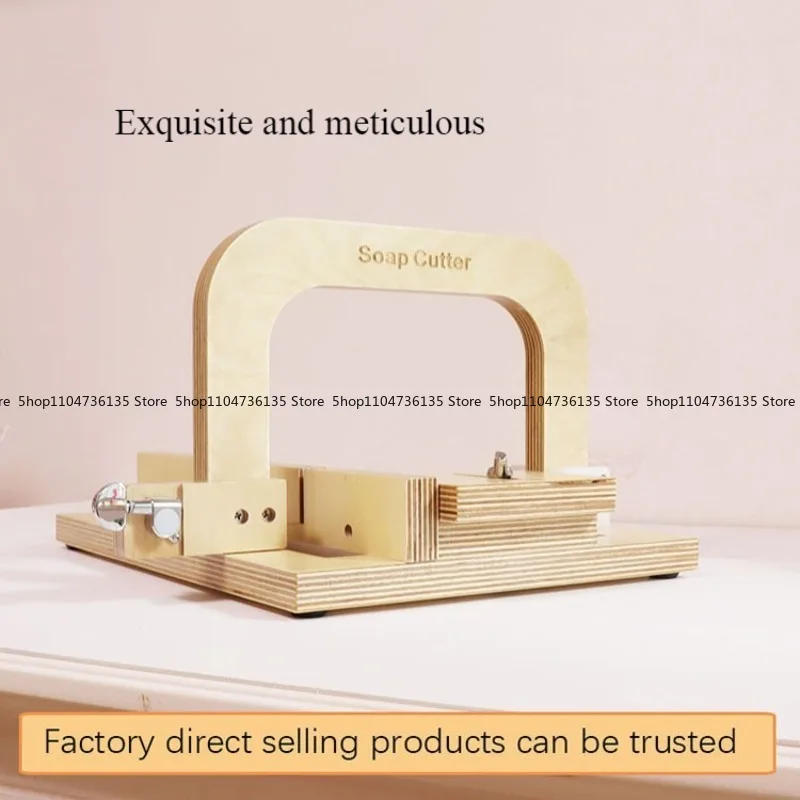 All-wood Handmade Cold Soap Homemade Soap  Cutter,steel Wire  Brake Knife Type  Cutting Creative Soap Cutting Table