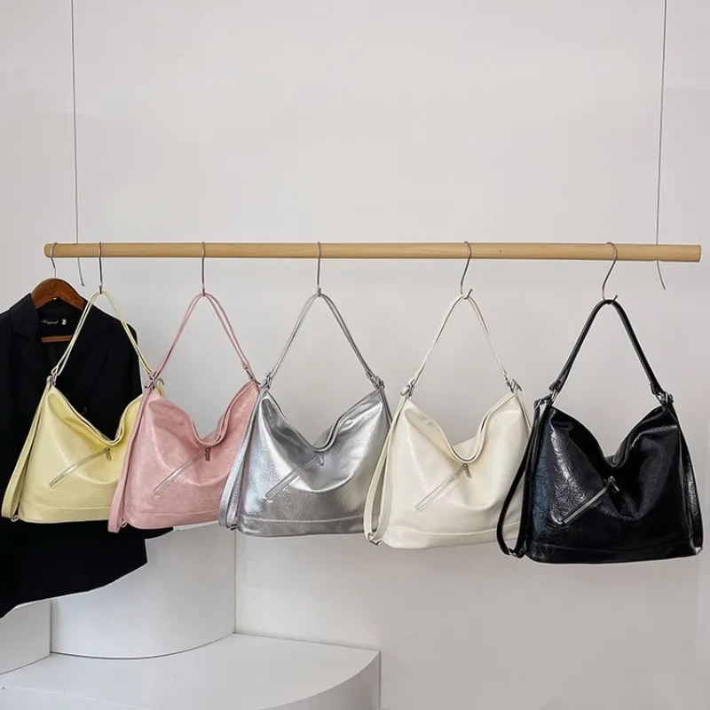 

Ladies Vintage Leather Tote Bag Luxury Designer Diaper Bag Elegant Handbag Large Capacity Crossbody Messenger Original