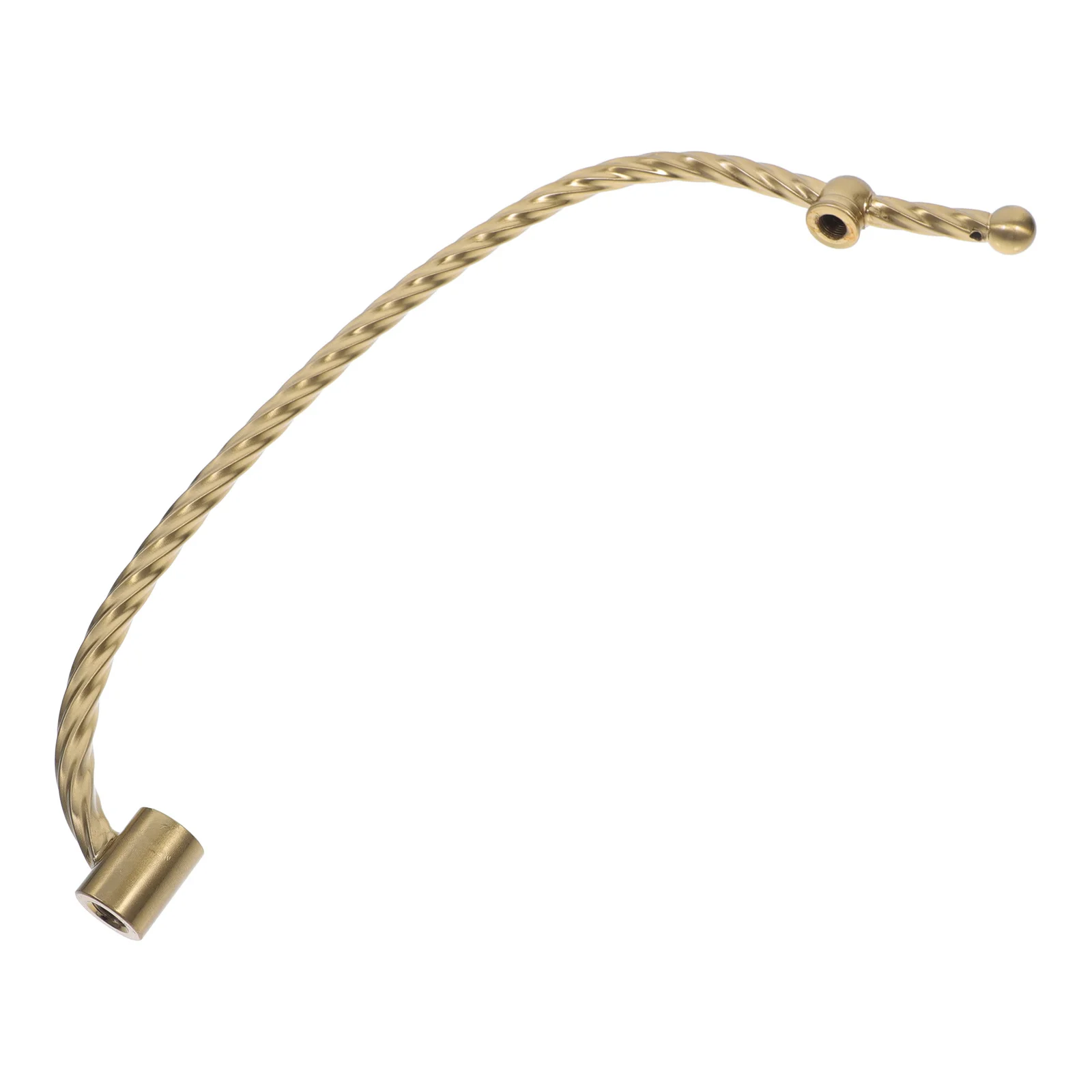 

Twisted Copper-Plated Lamp Pipe Curved Stem Pipe Thread Kit Table Lamp Accessory DIY Repair Hardware Parts for Lighting Fixture