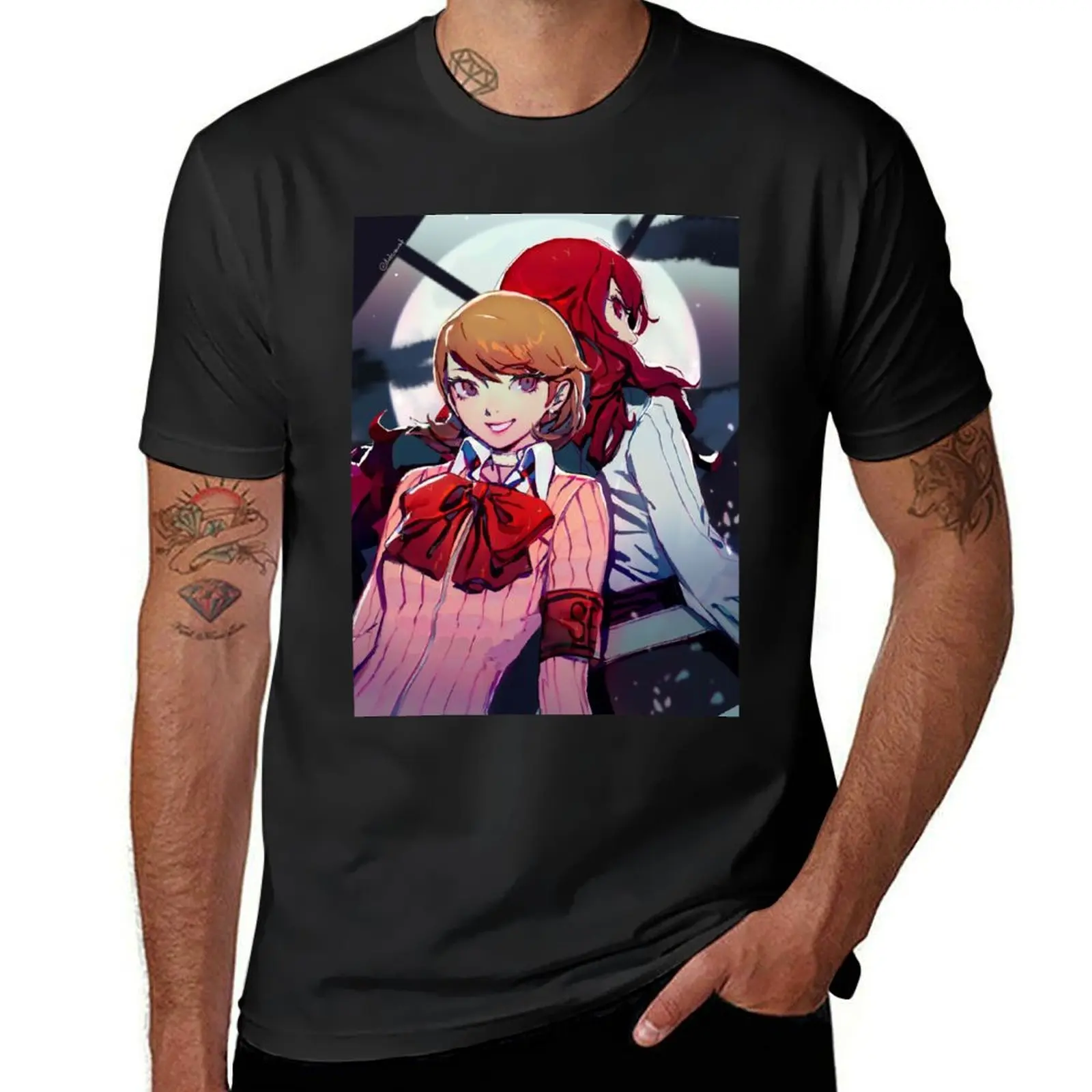 

Yukari & Mitsuru T-Shirt baggy shirts oversizeds plus size tops mens graphic t-shirts funny
