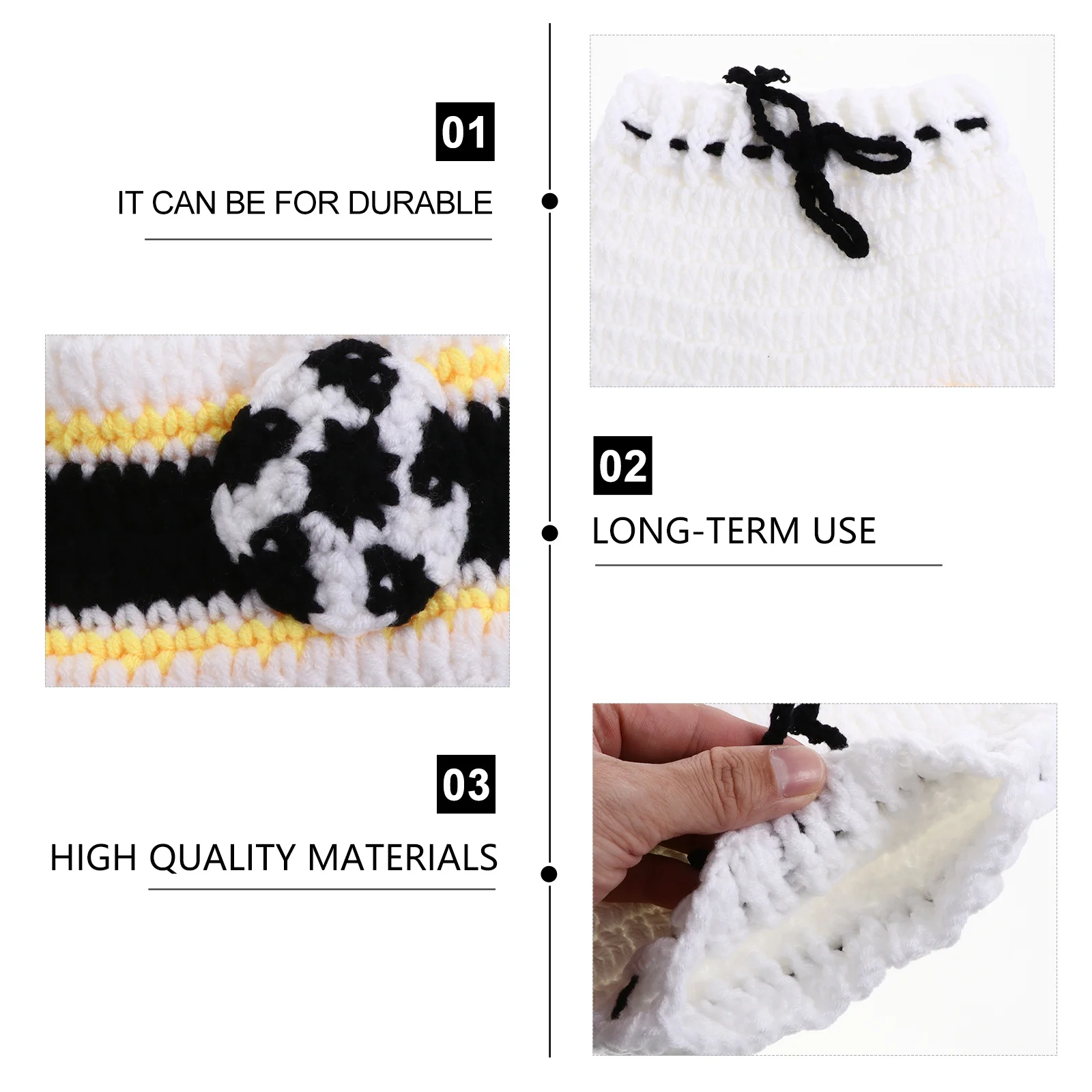 

Вязаный детский футбольный костюм, комплект шорт, шапка, наряд для фотосъемки новорожденных, милая одежда для детского душа, костюм для новорожденного