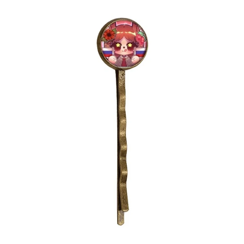 

Squirrel Russia Flag Sunflower Retro Metal Hair Bobby Pin Headwear