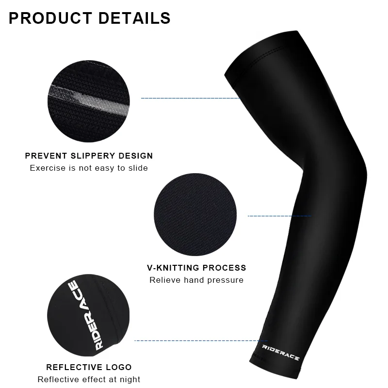 Arm Sleeve Ice Silk Quick Dry Breathable UV Protection Sports Wear Fitness Arm Sleeve Outdoor Arm Cool Sport Cycling Sleeves