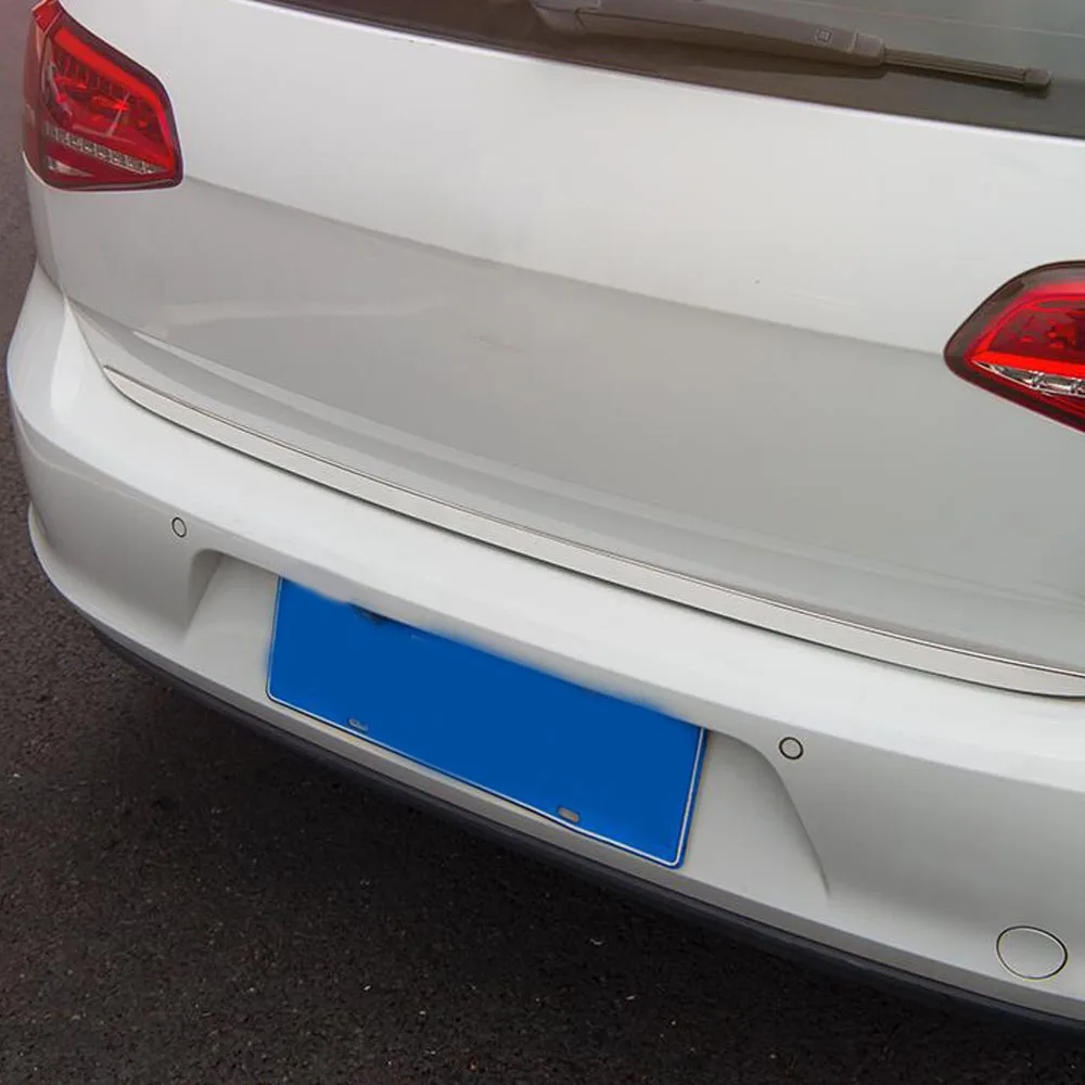 Rear Back Door License Tailgate Bumper Frame Plate Trim Lamp Trunk For Volkswagen VW Golf7 Golf 7 2014 2015 2016 2017 2018 2019 - view 5