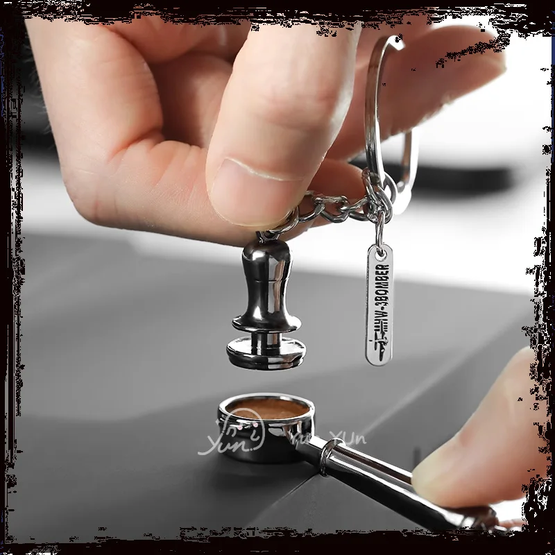 Mhw القهوة المفاتيح القهوة الشكل البضائع البسيطة لاتيه الفن إبريق فلاش مسحوق المطرقة مقبض قلادة تذكارية #1