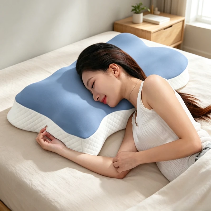 Cooling Gel Memory Foam Pillow Breathable Soft Neck Support for Adults Students Summer Sleeping Home 쿨링 젤 베개
