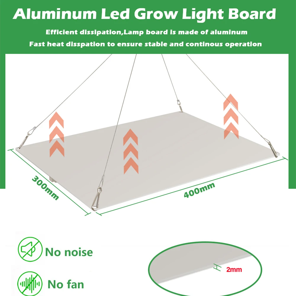 Qkwin EPHYDRO-Panneau LED pour système hydroponique d'intérieur, éclairage de croissance, Quactus complet, 150W