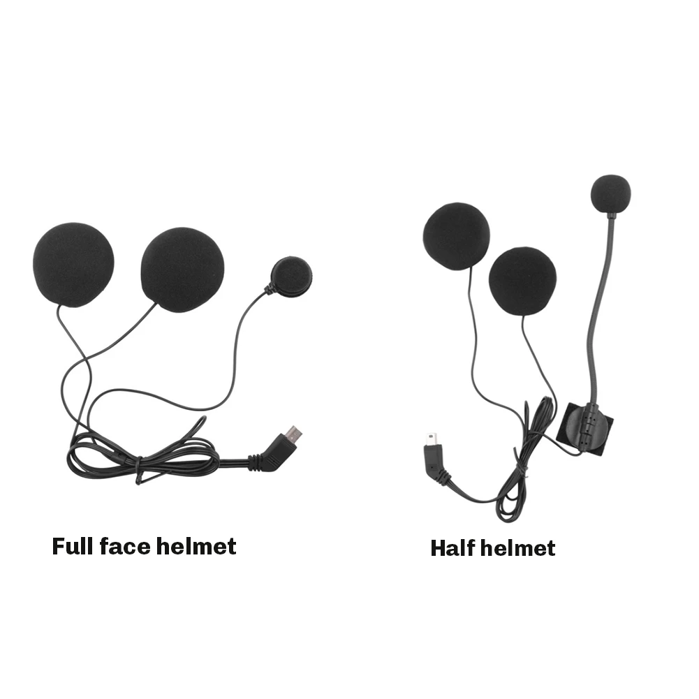 T48C_Half-Helmet & Full-Helmet دراجة نارية خوذة سماعة رأس بخاصية البلوتوث ميكروفون مكبر الصوت سماعة الملحقات #2