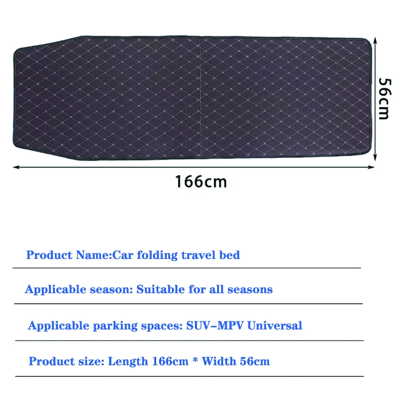 Car Folding Travel Bed Multi-Function Car Bed Co Driver's Car Bed Sponge Foldable Car Travel Sleeping Pad Travel Bed