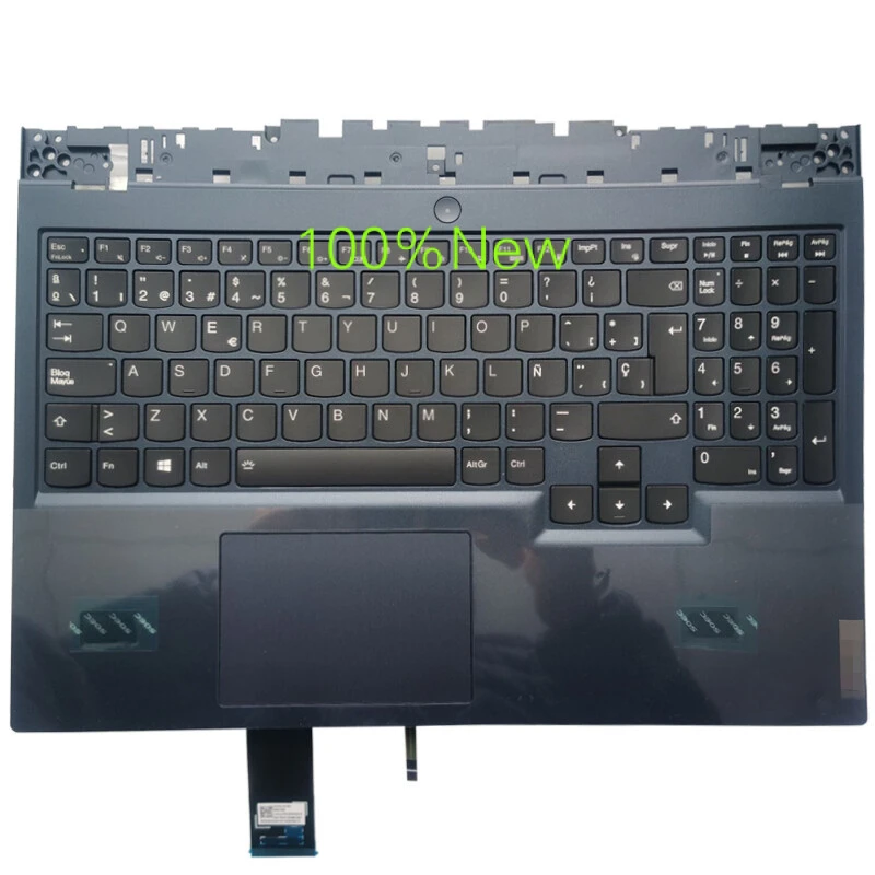 black Spanish/Latin Keyboard For Lenovo Legion 5-15ITH6H 5-15ACH6H Palmrest Upper 5CB1C09078