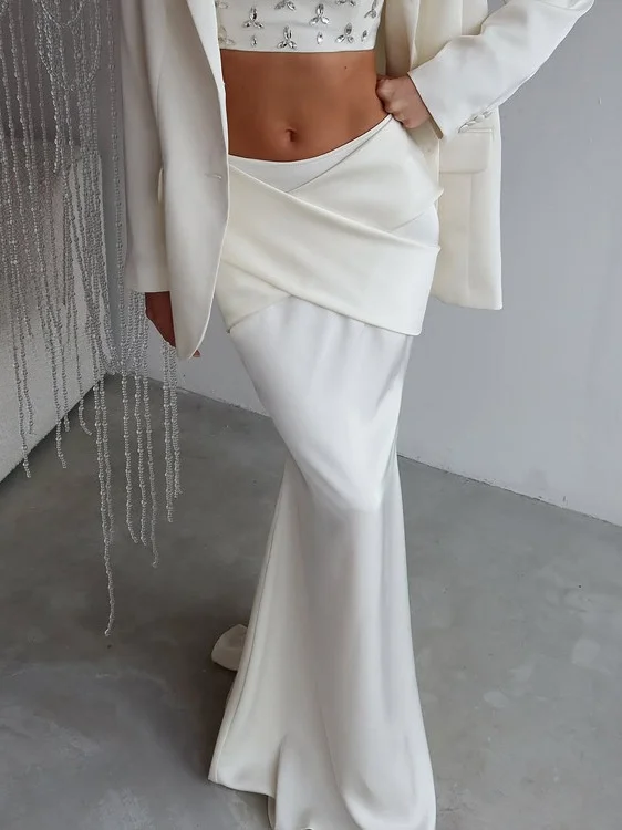 

Юбка с перекрестным дизайном для женщин: сексуальная, универсальная, облегающая, из полиэстера, приталенная, подходит для путешествий