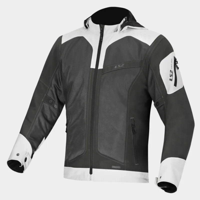 LS2 MJ167 Mesh Motorcycle Jacket Summer Breathable Waterproof CE Armor Anti Fall Motocross Racing Riding Gear Chaqueta Moto