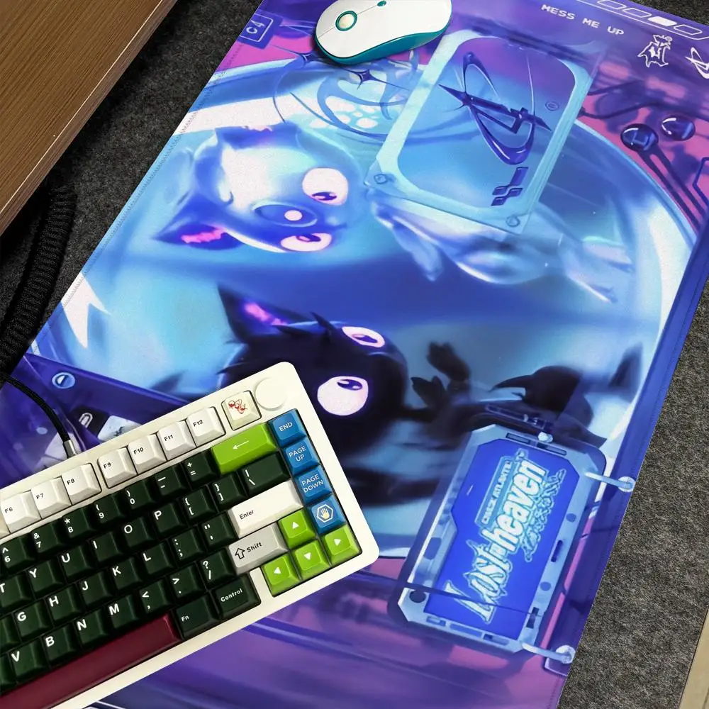 C-Chase Atlantic LOST IN HEAVEN Mauspad Xxl Computer Große rutschfeste Gamer-Tastatur 90 x 40 cm Art Design HD-Schreibtischunterlage