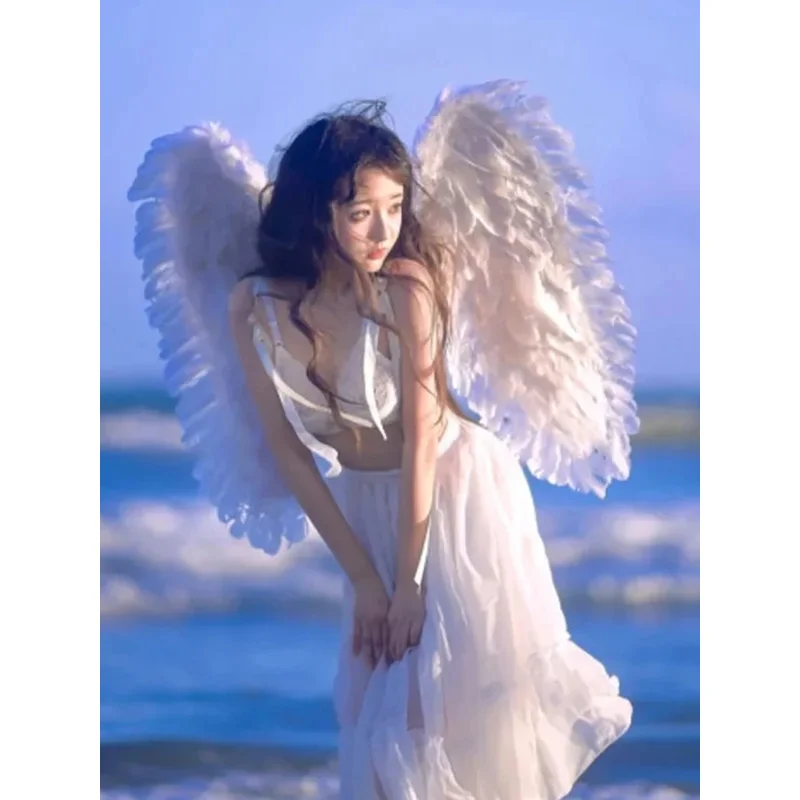 

DY2025Big Angel Fairy Internet Celebrity Feather Wings Photography Wedding Travel Cosplay Fashion Show Performance Props