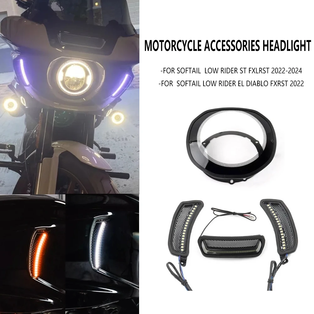 

For Harley Softail Low Rider ST FXLRST 2022 2023 2024 New Motorcycle 2024 Motorcycle Accessories Headlight