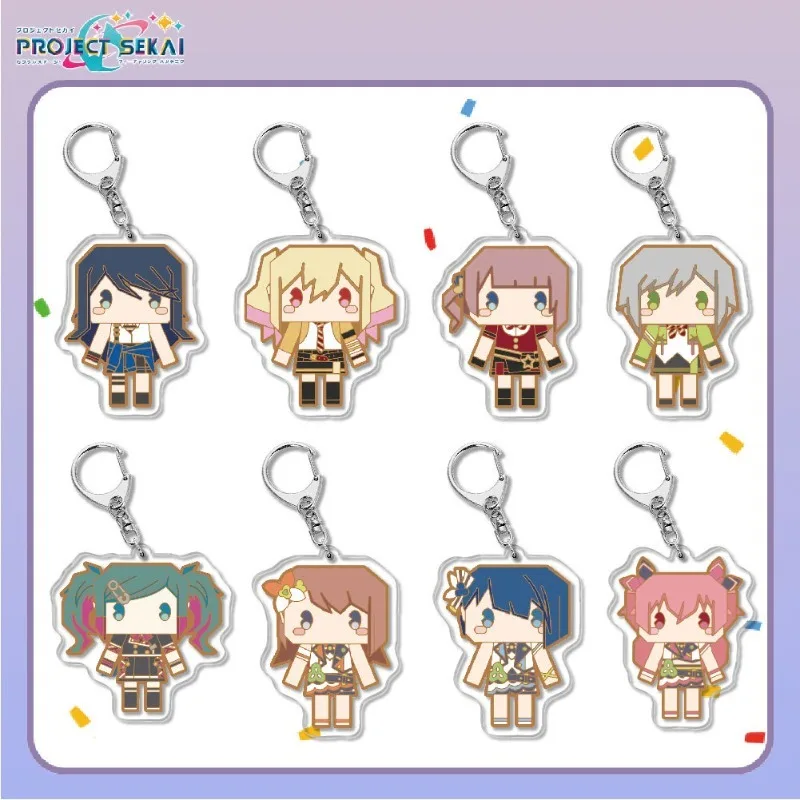 Kamishiro Rui Momoi Airi Anime KeyChain ‌Kusanagi Nene Shiraishi An Men Key Chain for Women Cartoon Figure Acrylic Pendant Gifts