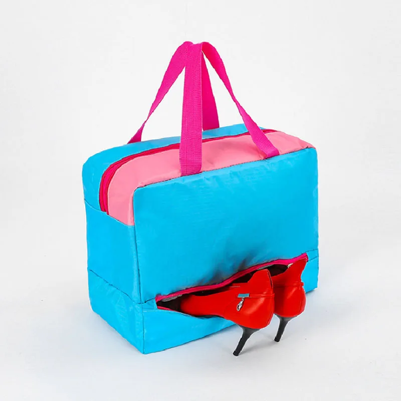 large capacity dry and wet separation travel bathing handheld storage toiletries bags Waterproof beach swimming bag for women