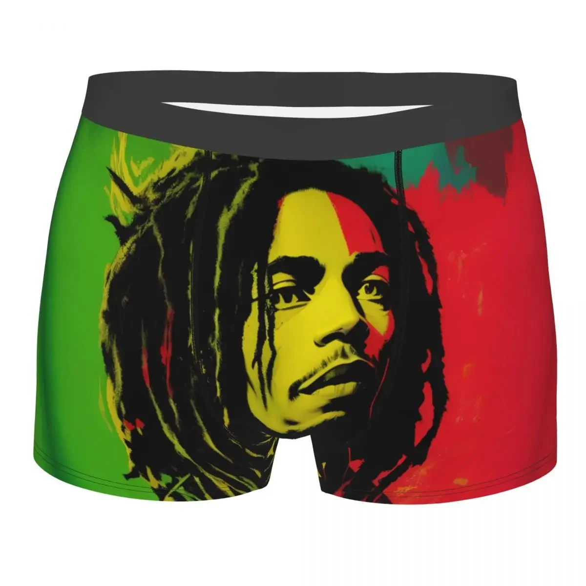 Custom Jamaica Reggae Rock Bob Marley Boxers Shorts Mens Briefs Underwear Novelty Underpants