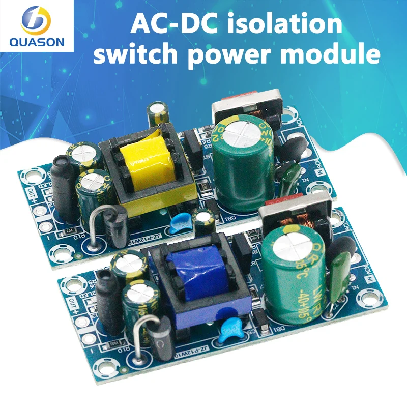 AC-DC 5V2A 10W Switching Power Supply Module Bare Circuit 85-264V to 5V 2A Board for Replace/Repair 12V1A