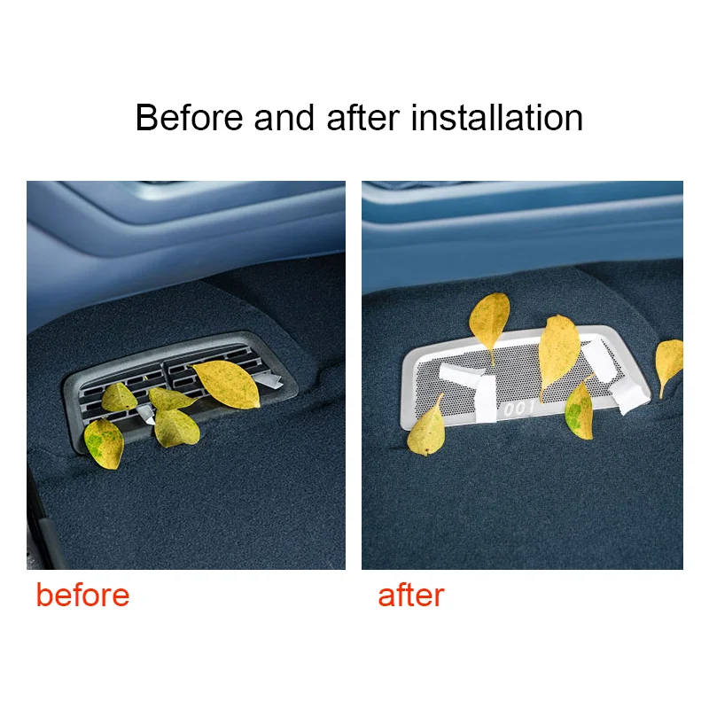 Zeekr 001 2024 2 Pcs Air Vents Cover Under Seat Outlet Protector Anti-blocking Dust Mesh Interior Accessories