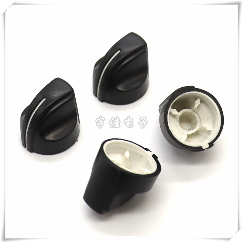 5PCS 19×17 olecranon-shaped Plastic Knob Cap Potentiometer Knob Cap Power Amplifier Switch Adjustment Cap Flower Shaft 6MM