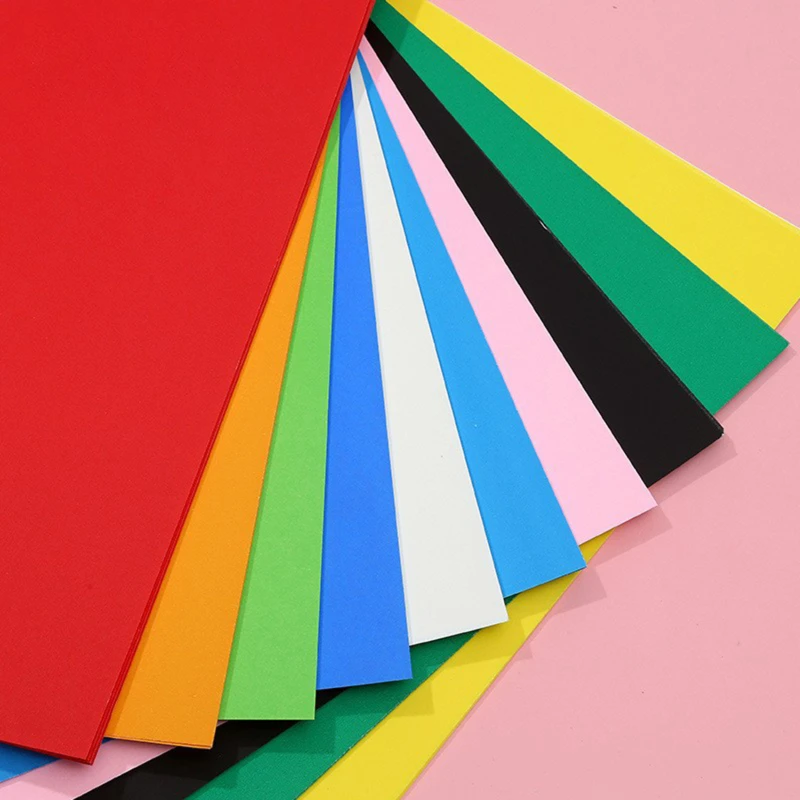 

DIY Handmade Color Sponge Paper Color Random Glitter Bright Paper Child Handmade Foam Paper 10pcs With Adhesive Backing