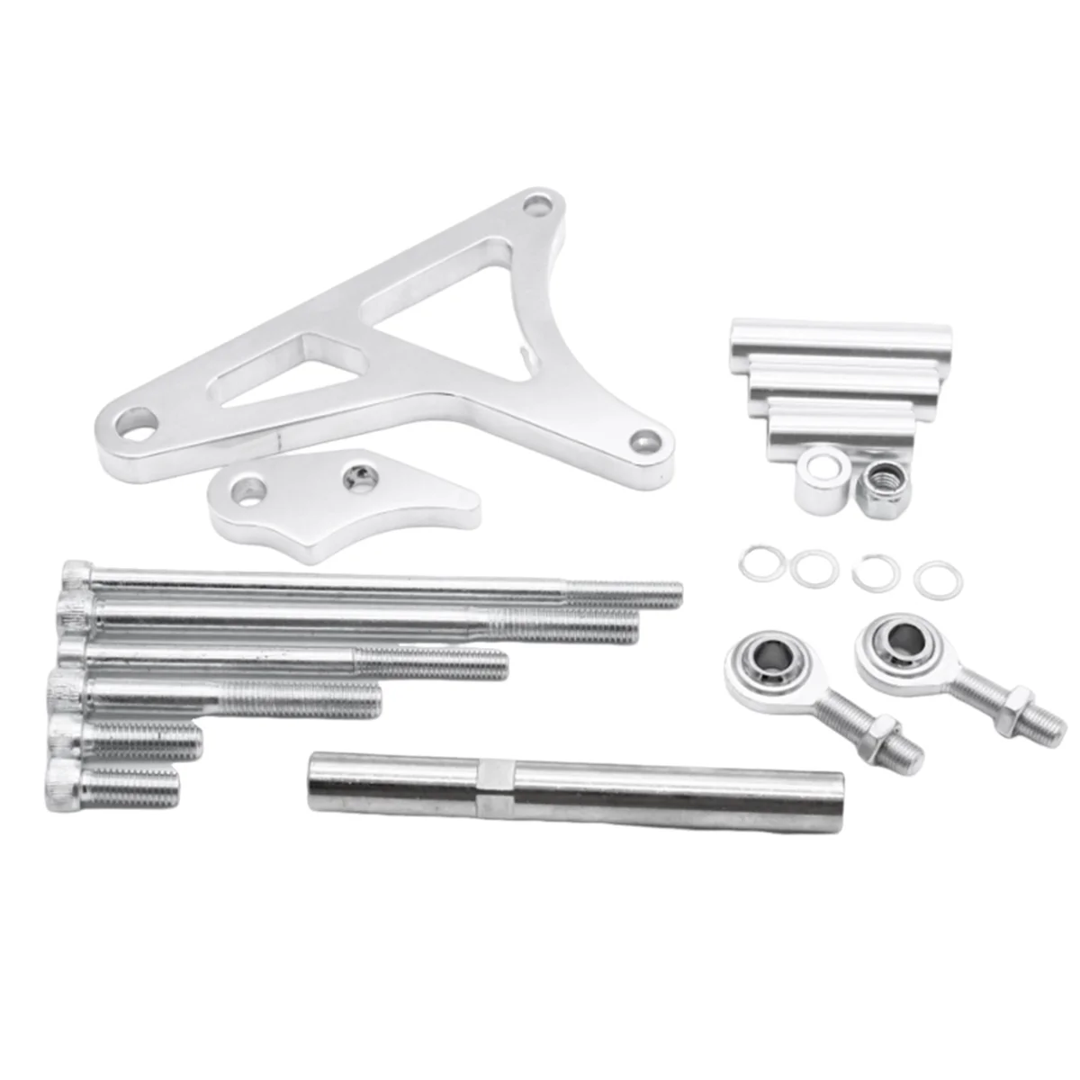 

Aluminum Billet Alternator Bracket Kit for SB Small Block Ford 260 289 302 5.0L V8 Engines 1968-1993 Silver