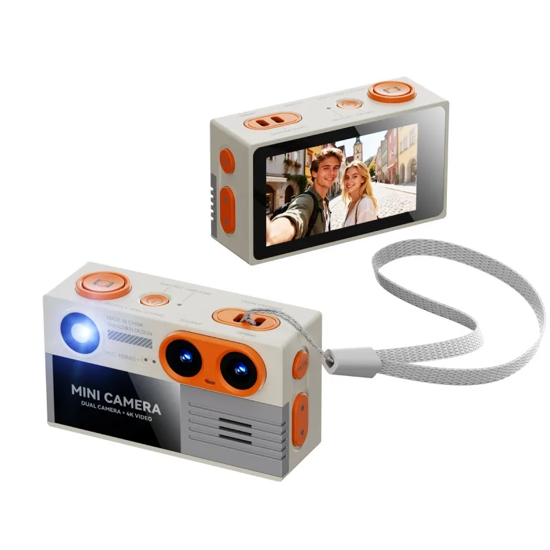 G9 dual lens 4K high definition thumb camera 500w pixel trendy portable student mini camera with filter