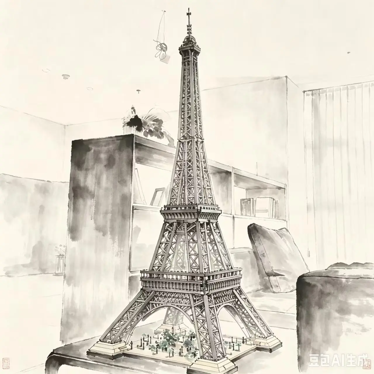10001Pcs Tall Eiffel Tower Bulding Blocks Compatible 1883 Model  PARIS World Famous Architecture Birthday Gifts Toys