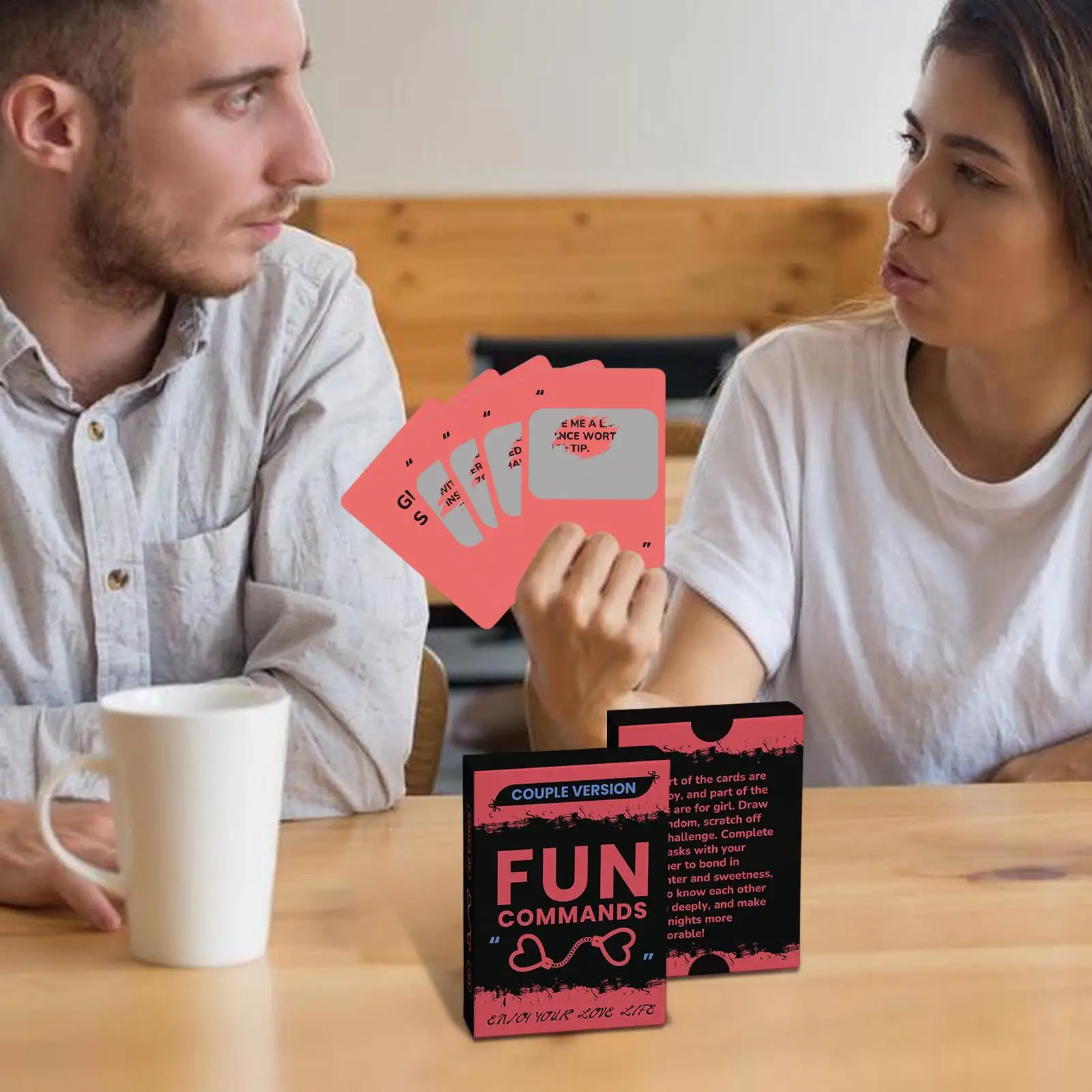 Carte di conversazione per coppie 46 pezzi Gioco di carte per domande di coppia Set di mazzi portatili per compleanni Incontri Camera da letto di nozze