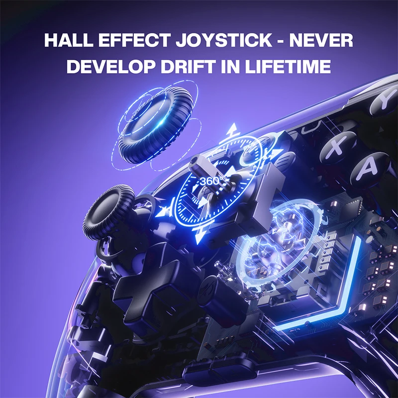 NYXI Master P1 Wireless Game Controller Hall Effect Gamepad für PC Switch2 Phone Black Myth Wukong Controller