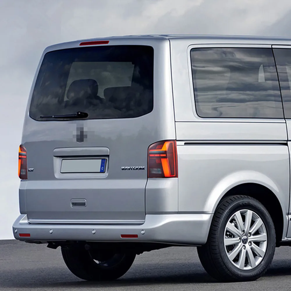 Für VW T5 Multivan Caravelle 2010-2014 Voll-LED-Rückleuchten – Dynamischer Blinker + Startsequenz, ECE-konform, Links+Rechts Set