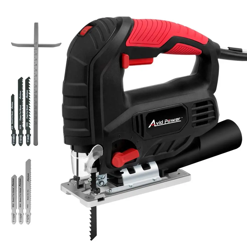 Corded Jigsaw with Bevel Angle Adjustment & Ergonomic Design